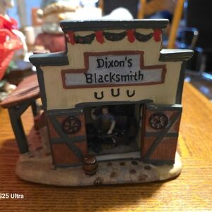 Holiday Time Festive Blacksmith Shop Decor - Red, Green, Brown